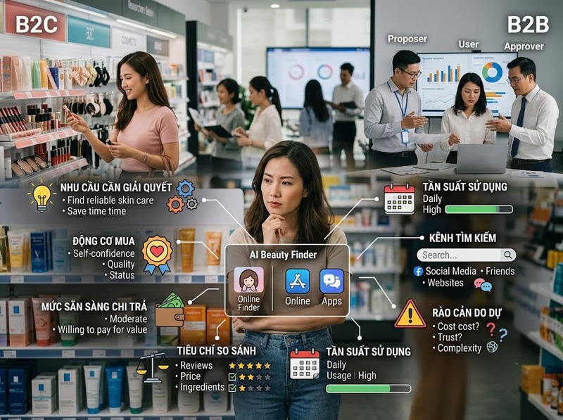 Nội dung nghiên cứu thị trường từ khách hàng, cạnh tranh đến nhu cầu và xu hướng